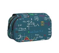 YXDVPALNE Formule mathématique imprimée Trousse à Crayons Portable à Double Coque avec Fermeture éclair