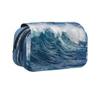 YXDVPALNE Grand Dauphin commun Trousse à Crayons Portable à Double Coque avec Fermeture éclair