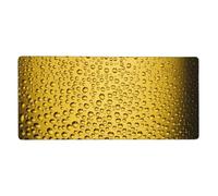 YXDVPALNE Gros Plan sur Un Verre de bière,Tapis de Souris Grand Format pour Ordinateur, avec Base antidérapante en Caoutchouc, 40 x 90 cm