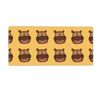 YXDVPALNE Hippopotame Heureux,Tapis de Souris Grand Format pour Ordinateur, avec Base antidérapante en Caoutchouc, 40 x 90 cm