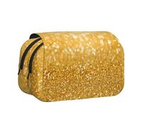 YXDVPALNE Images de Paillettes Trousse à Crayons Portable à Double Coque avec Fermeture éclair