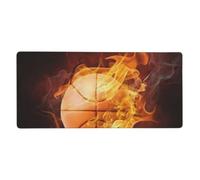 YXDVPALNE Impression de Basketball,Tapis de Souris Grand Format pour Ordinateur, avec Base antidérapante en Caoutchouc, 40 x 90 cm