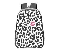 YXDVPALNE Imprimé animal avec forme de baiser,16 pouces Sac à dos décontracté Sac à dos transparent Sac d'école résistant à l'eau