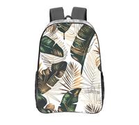 YXDVPALNE Imprimé Tropica Vert,16 pouces Sac à dos décontracté Sac à dos transparent Sac d'école résistant à l'eau