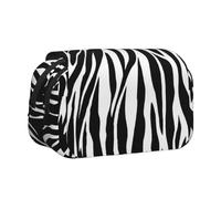 YXDVPALNE Imprimé zèbre Trousse à Crayons Portable à Double Coque avec Fermeture éclair