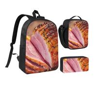YXDVPALNE Jambon,Ensemble de 3 sacs à dos, sac à lunch et trousse pour étudiant