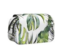 YXDVPALNE Jardin Tropical Trousse à Crayons Portable à Double Coque avec Fermeture éclair