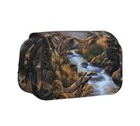 YXDVPALNE La Faune des Loups Trousse à Crayons Portable à Double Coque avec Fermeture éclair