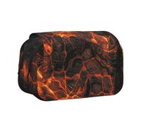 YXDVPALNE Lave volcanique Trousse à Crayons Portable à Double Coque avec Fermeture éclair