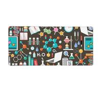 YXDVPALNE Modèle de Chimie Scientifique,Tapis de Souris Grand Format pour Ordinateur, avec Base antidérapante en Caoutchouc, 40 x 90 cm