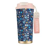YXDVPALNE Modèle de chimie,Tasse à café isotherme en acier inoxydable 316 avec cordon, 500 ml, idéale pour les voyages en voiture