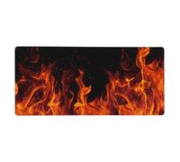 YXDVPALNE Modèle de feu,Tapis de Souris Grand Format pour Ordinateur, avec Base antidérapante en Caoutchouc, 40 x 90 cm