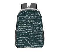 YXDVPALNE Modèle de formules mathématiques manuscrites,16 pouces Sac à dos décontracté Sac à dos transparent Sac d'école résistant à l'eau
