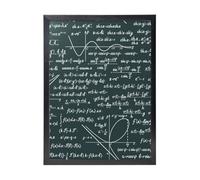 YXDVPALNE Modèle de formules mathématiques manuscrites,Impressions d'art mural, cadre noir, peinture décorative à suspendre pour la maison, 30 x 40 cm