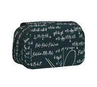 YXDVPALNE Modèle de formules mathématiques manuscrites Trousse à Crayons Portable à Double Coque avec Fermeture éclair