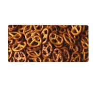 YXDVPALNE Modèle de Pain Bretzel,Tapis de Souris Grand Format pour Ordinateur, avec Base antidérapante en Caoutchouc, 40 x 90 cm