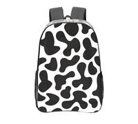 YXDVPALNE Modèle sans couture avec une vache tachetée,16 pouces Sac à dos décontracté Sac à dos transparent Sac d'école résistant à l'eau