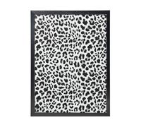 YXDVPALNE Motif léopard sans couture,Impressions d'art mural, cadre noir, peinture décorative à suspendre pour la maison, 30 x 40 cm