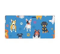 YXDVPALNE Motif Mignon de Chien Labrador,Tapis de Souris Grand Format pour Ordinateur, avec Base antidérapante en Caoutchouc, 40 x 90 cm