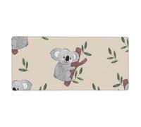 YXDVPALNE Motif Mignon d'ours Koalas de Dessin animé,Tapis de Souris Grand Format pour Ordinateur, avec Base antidérapante en Caoutchouc, 40 x 90 cm