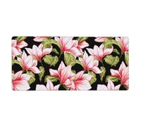 YXDVPALNE Motif sans Couture avec Fleur de Magnolia,Tapis de Souris Grand Format pour Ordinateur, avec Base antidérapante en Caoutchouc, 40 x 90 cm