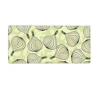 YXDVPALNE Oignon,Tapis de Souris Grand Format pour Ordinateur, avec Base antidérapante en Caoutchouc, 40 x 90 cm