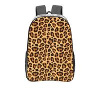 YXDVPALNE Peau d'animal imprimé léopard,16 pouces Sac à dos décontracté Sac à dos transparent Sac d'école résistant à l'eau