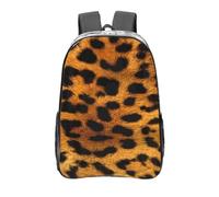 YXDVPALNE Peau de léopard animal,16 pouces Sac à dos décontracté Sac à dos transparent Sac d'école résistant à l'eau