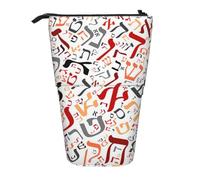 YXDVPALNE Poussière créative de l'alphabet hébreu,Trousse à Crayons télescopique, Porte-Crayons avec Pochette à Crayons zippée