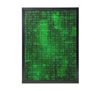 YXDVPALNE Programmeur de codage de données binaires,Impressions d'art mural, cadre noir, peinture décorative à suspendre pour la maison, 30 x 40 cm