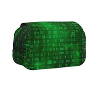 YXDVPALNE Programmeur de Codage de données binaires Trousse à Crayons Portable à Double Coque avec Fermeture éclair