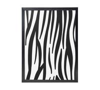 YXDVPALNE Rayures zébrées noires et blanches,Impressions d'art mural, cadre noir, peinture décorative à suspendre pour la maison, 30 x 40 cm