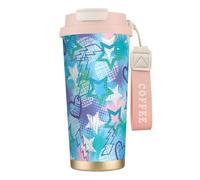 YXDVPALNE Rock Stars Flash,Tasse à café isotherme en acier inoxydable 316 avec cordon, 500 ml, idéale pour les voyages en voiture
