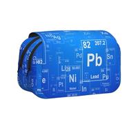 YXDVPALNE Tableau périodique des éléments Amusants pour Professeur de Sciences Trousse à Crayons Portable à Double Coque avec Fermeture éclair