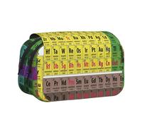 YXDVPALNE Tableau périodique des éléments - Conception Chimique Trousse à Crayons Portable à Double Coque avec Fermeture éclair