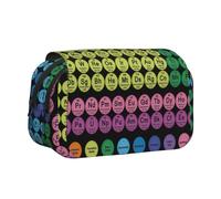 YXDVPALNE Tableau périodique des éléments Trousse à Crayons Portable à Double Coque avec Fermeture éclair