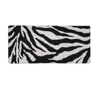 YXDVPALNE Texture de Fourrure de zèbre,Tapis de Souris Grand Format pour Ordinateur, avec Base antidérapante en Caoutchouc, 40 x 90 cm