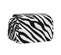 YXDVPALNE Zèbre de Base Trousse à Crayons Portable à Double Coque avec Fermeture éclair