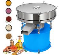 YXFAZPP Agitateur de Tamis électrique, Machine vibrante d'agitateur de Tamis Automatique, tamiseur de Poudre de Farine en Acier Inoxydable, pour Particules de levure Chimique Particules de Grain