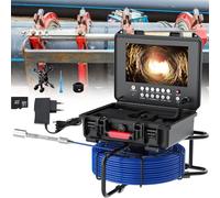 YXFAZPP Caméra de vidange HD avec écran de 9 Pouces, 1080P, Endoscope Industriel de vidange, Endoscope d'inspection de tuyaux, caméra d'inspection d'égouts (50M)