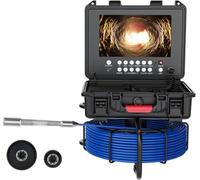 YXFAZPP Caméra d'inspection de vidange avec écran de 9 Pouces, Endoscope Industriel de vidange, Endoscope Industriel HD 1080P, caméra d'égout étanche IP68 (50M)