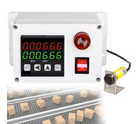 YXFAZPP Compteur à Induction Automatique, Compteur numérique, Compte jusqu'à 999999, Distance de détection de 70 cm, totalisateur numérique Automatique, pour usines, Bande transporteuse