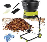 YXFAZPP Déchiqueteuse de Jardin électrique Leaf Mulcher, déchiqueteuse de Jardin Portable sans Lame, déchiqueteuses et déchiqueteuses 8000 TR/Min avec Sac de Collecte