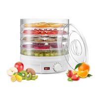 YXFAZPP déshydrateur d'aliments, séchoir à Fruits électrique de Grande capacité à 5 Plateaux, Machine de Conservation de légumes Portable avec contrôle de la température pour la Viande