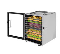YXFAZPP Déshydrateur électrique d'aliments, séchoir à Fruits en Acier Inoxydable à 12 Plateaux, minuterie réglable de Grande capacité et Machine de Conservation de légumes à température