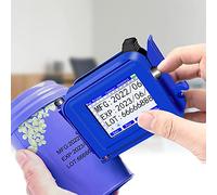 YXFAZPP HLGKBY Imprimante à jet d'encre portable Mini machine de codage d'étiquettes 12,7 mm Mini imprimante à jet d'encre portable Date de production Code à barres Bouchon de bouteille Impression