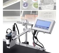 YXFAZPP Imprimante à jet d'encre automatique en ligne 7" avec écran tactile, codeur de date, imprimante à jet d'encre industrielle, pour code de lot, date, numéro logo (25,4 mm)