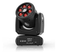 YXFAZPP Lyre LED DJ Lights 60W, Bee Eye 4 en 1 RGBW 8 Gobos 8 Couleurs Lumières de scène avec Effets de lumière en nid d'abeille/Faisceau/Zoom/Stroboscope/Lavage