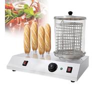 YXFAZPP Machine à Hot-Dog et Machine à Chignon 2 en 1 Machine à Hot-Dog électrique à Vapeur pour Hot-Dog et Machine à Chignon avec contrôle de la température et 4 tiges chauffantes