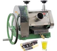 YXFAZPP Machine à jus de Canne à Sucre Manuelle Commerciale,Presse-Agrumes de Canne à Sucre en Acier Inoxydable à 3 Rouleaux,Extracteur de jus de Canne à Sucre de comptoir
